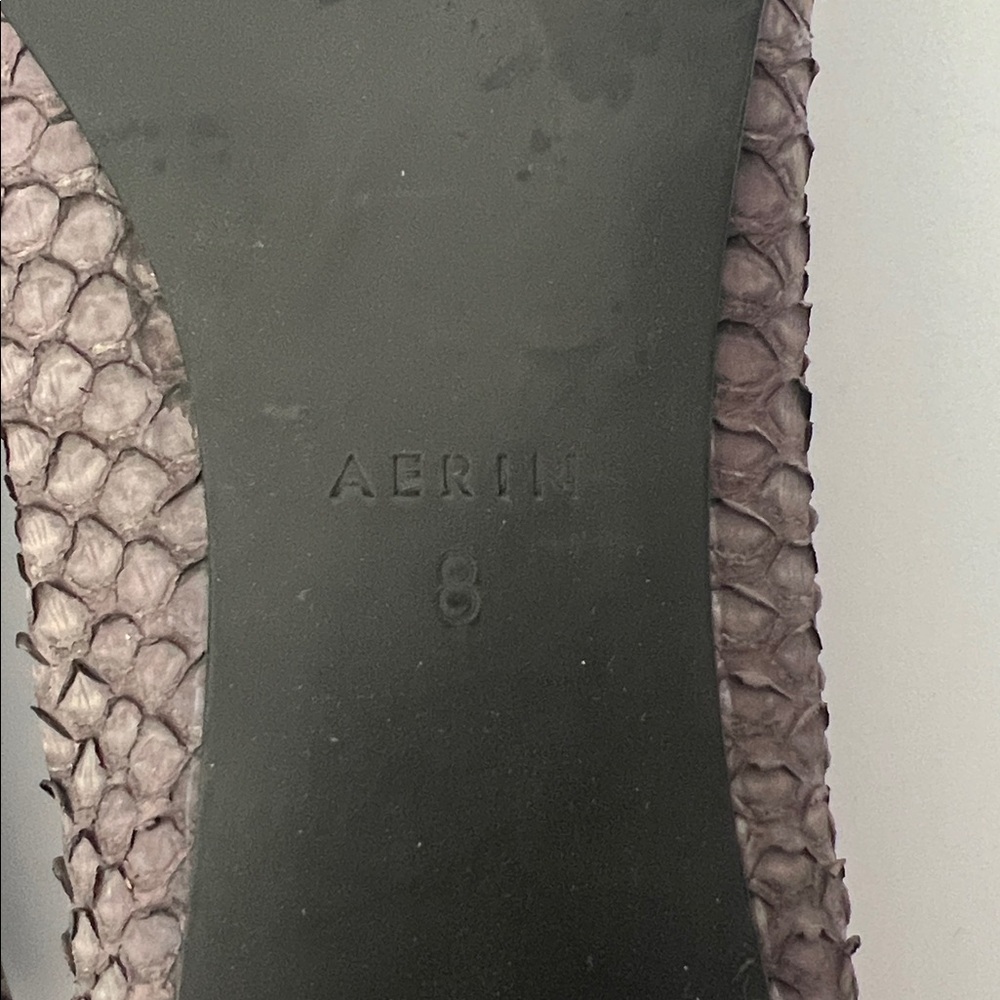 EUC Aerin Grey Faux Snakeskin Flats - Picture 6 of 6